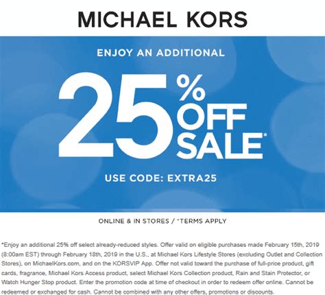 code promos michael kors|Michael Kors extra discount code.